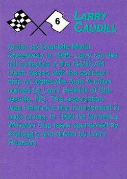 1992 Just Racing Larry Caudill #6 Larry Caudill's car Back