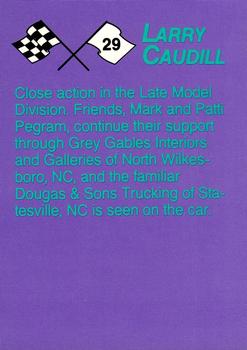 1992 Just Racing Larry Caudill #29 Larry Caudill's car Back