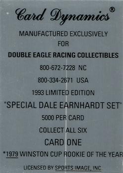 1993 Card Dynamics Double Eagle Racing Collectibles Dale Earnhardt #1 Dale Earnhardt Back