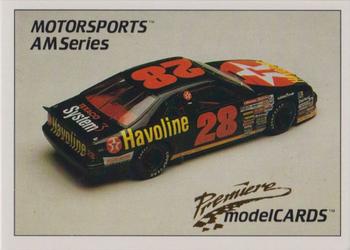 1992 Motorsports Modelcards AM Series - Premiere #4 Davey Allison's Car Front