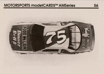 1992 Motorsports Modelcards AM Series - Premiere #56 Joe Ruttman's Car Back