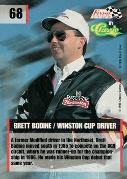 1995 Finish Line - Printer's Proof #68 Brett Bodine Back