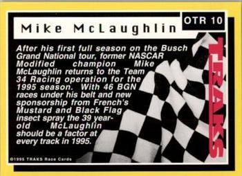 1995 Traks - On the Rise Silver Foil #OTR 10 Mike McLaughlin Back