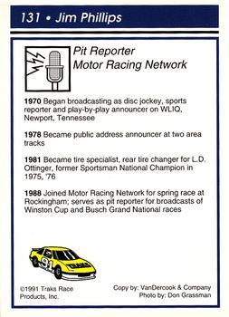 1991 Traks - Glossy #131 Jim Phillips Back