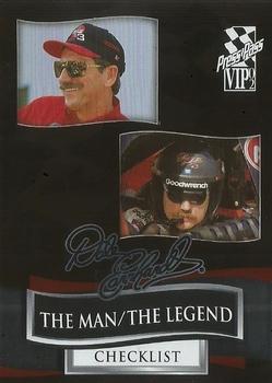 2002 Press Pass VIP - Dale Earnhardt The Man/The Legend #DE 62 Dale Earnhardt Front