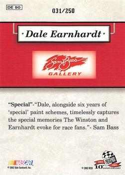2003 Press Pass - Dale Earnhardt Sam Bass Gallery Celebration Foil #DE 90 Dale Earnhardt Back