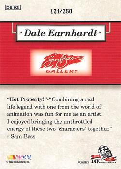 2003 Press Pass - Dale Earnhardt Sam Bass Gallery Celebration Foil #DE 92 Dale Earnhardt Back