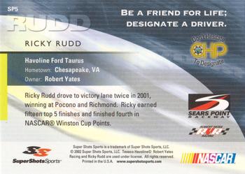 2002 Super Shots CHP Sears Point Raceway #SP5 Ricky Rudd Back