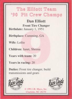 1991 Maxx The Bill Elliott Team #NNO Dan Elliott Back