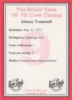1991 Maxx The Bill Elliott Team #NNO Johnny Trammell Back