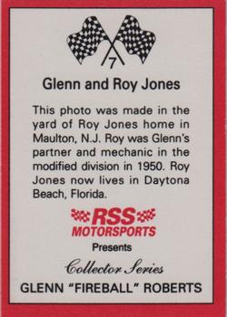 1991 RSS Motorsports Fireball Roberts #7 Fireball Roberts/Roy Jones Back