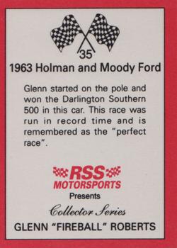 1991 RSS Motorsports Fireball Roberts #35 Fireball Roberts' Car Back