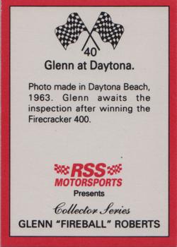 1991 RSS Motorsports Fireball Roberts #40 Fireball Roberts Back