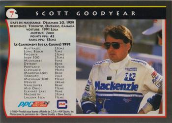 1992 All World Indy - (French) #7 Scott Goodyear Back