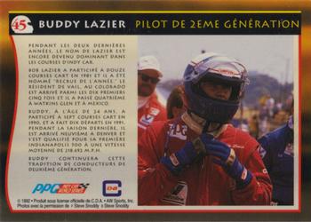1992 All World Indy - (French) #45 Buddy Lazier/Bob Lazier Back