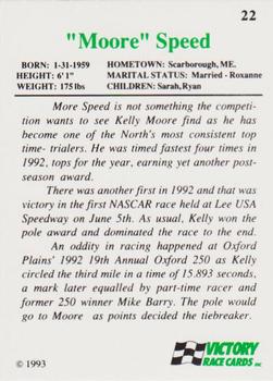 1993 Victory #22 Kelly Moore Back