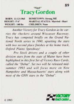 1993 Victory #89 Flash Gordon Back