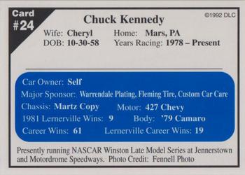 1992 Donny's Lernerville Speedway Part 1 - Silver Edition #24 Chuck Kennedy Back