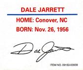 1997 Racing Champions Mini Stock Car #09153-03939 Dale Jarrett Back