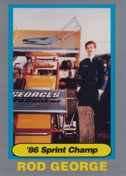 1992 Donny's Lernerville Speedway Part 2 - Silver Edition #23 Rod George Front