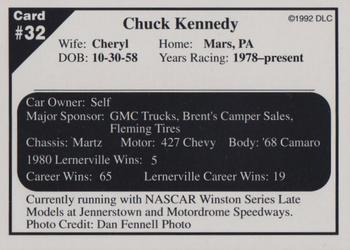 1992 Donny's Lernerville Speedway Part 2 - Silver Edition #32 Chuck Kennedy Back