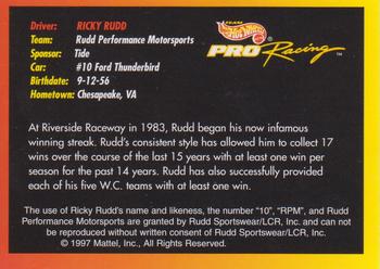 1997 Hot Wheels Pro Racing Season Summary #NNO Ricky Rudd Back