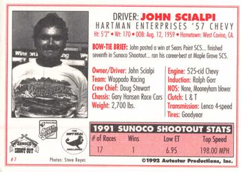 1992 Parts Plus Super Chevy Show #7 John Scialpi Back