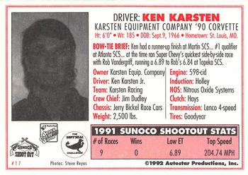 1992 Parts Plus Super Chevy Show #17 Ken Karsten Back