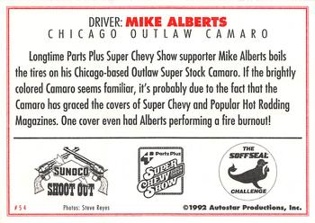 1992 Parts Plus Super Chevy Show #54 Mike Alberts Back