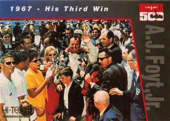 1994 Hi-Tech Indianapolis 500 - A.J. Foyt, Jr. #AJ4 1967 - His Third Win Front