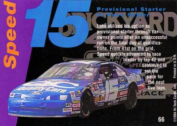 1995 Hi-Tech 1994 Brickyard 400 - Gold Foil #66 Lake Speed Back