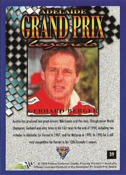 1995 Futera Australian Formula One Grand Prix #39 Gerhard Berger Back