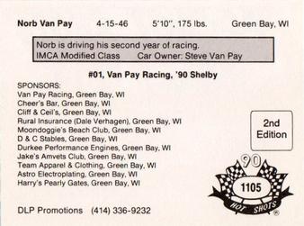 1990 Hot Shots Second Edition #1105 Norb Van Pay Back