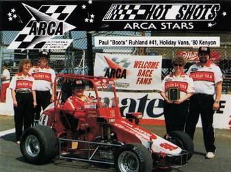 1991 Hot Shots ARCA #1410 Paul Ruhland Front