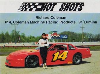 1991 Hot Shots #1241 Richard Coleman Front