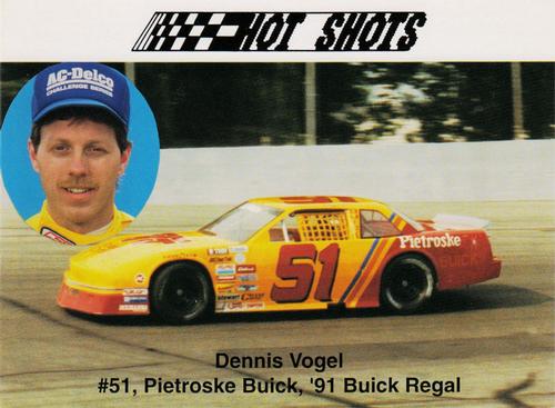 1991 Hot Shots - Oversized #1398 Dennis Vogel Front