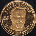 1997 Got-Um Coins - Gold Plated #NNO Ken Schrader Front