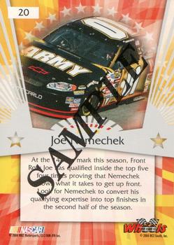 2004 Wheels American Thunder - Beckett Samples #20 Joe Nemechek Back