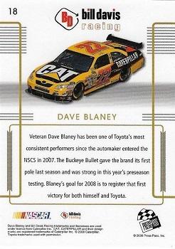 2008 Press Pass Premium - eBay Previews #18 Dave Blaney Back