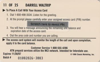 1996 Assets - $2 Phone Cards #11 Darrell Waltrip Back