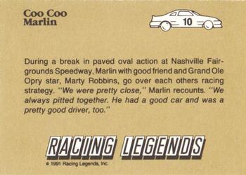 1991 Racing Legends Coo Coo Marlin #10 Coo Coo Marlin Back