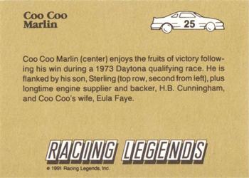 1991 Racing Legends Coo Coo Marlin #25 Coo Coo Marlin Back