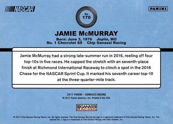 2017 Donruss #170 Jamie McMurray Back