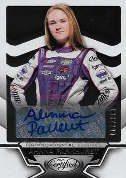 2016 Panini Certified - Certified Potential Signatures #CP-AP Ahnna Parkhurst Front