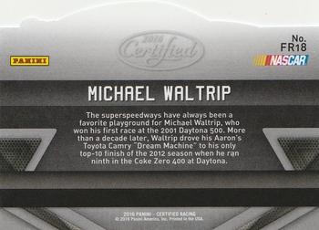 2016 Panini Certified - Famed Rides Mirror Silver #FR18 Michael Waltrip Back
