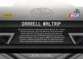 2016 Panini Certified - Famed Rides Mirror Red #FR9 Darrell Waltrip Back