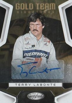 2016 Panini Certified - Gold Team Signatures #GT-TL Terry Labonte Front