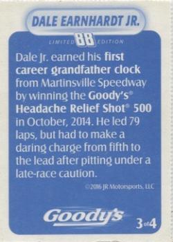 2016 Goody's Dale Jr. Photo Finish #3 Dale Earnhardt Jr. Back