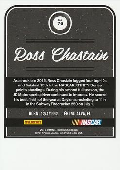 2017 Donruss - Gold Foil #76 Ross Chastain Back