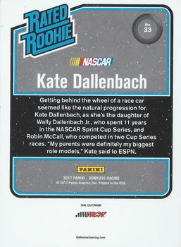 2017 Donruss - Blue Foil #33 Kate Dallenbach Back
